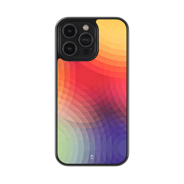 Semi Radial Arcs Glossy Metal Case