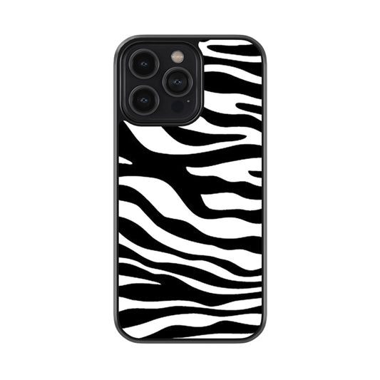Zebra Patterned Glossy Metal Case