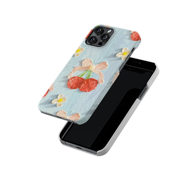 Cute Small Berries Pastel Slim Hard Case