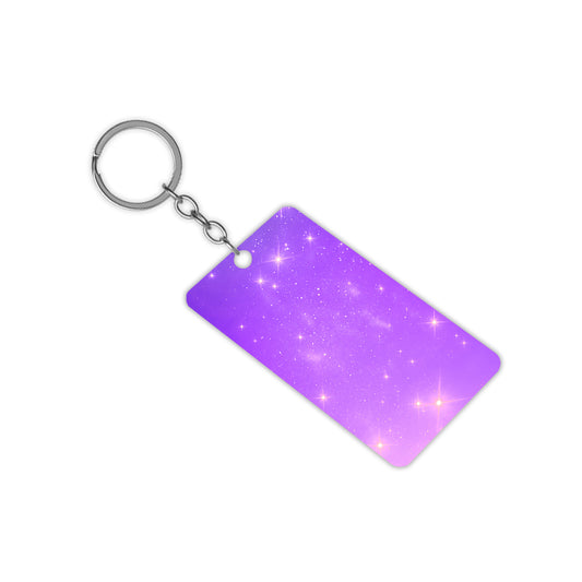 Purple Star Sky Keychain