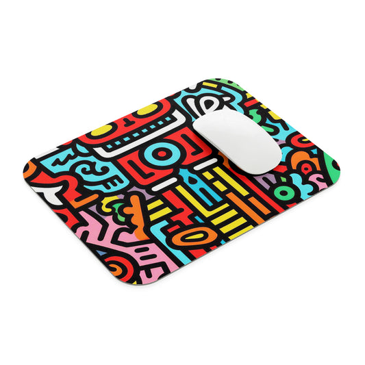 Colourful Doodles Mouse Pad
