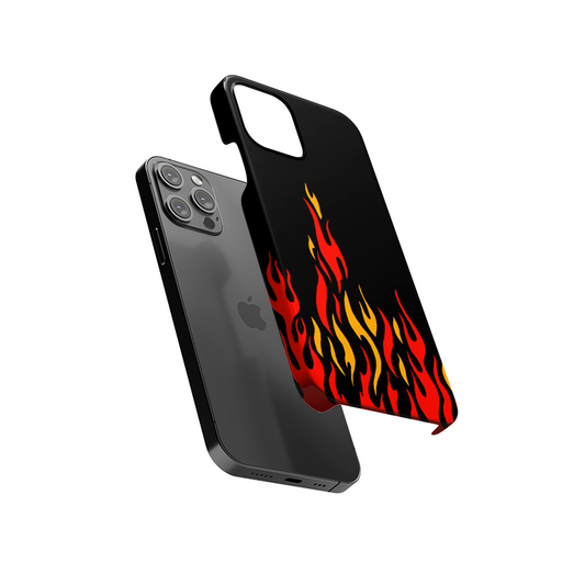 Red Flames Slim Hard Case