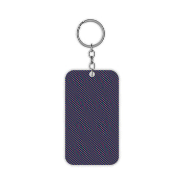 Purple Dotted Pattern Keychain