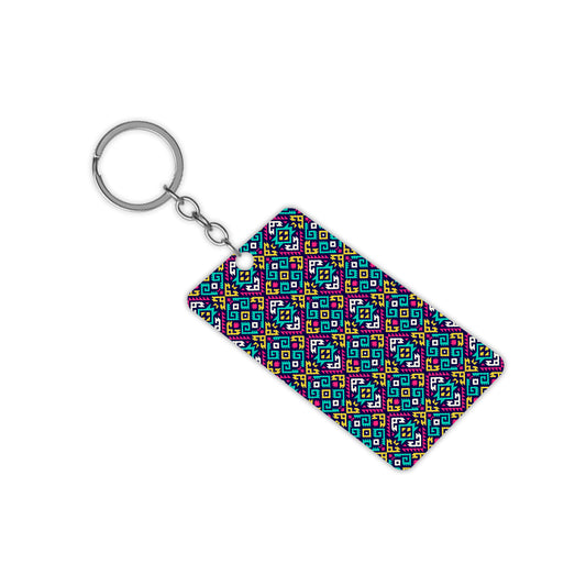 Abstarctive Neons Keychain