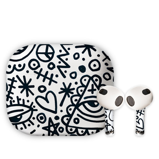 Doodles Earbuds Skin