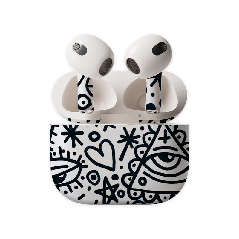Doodles Earbuds Skin