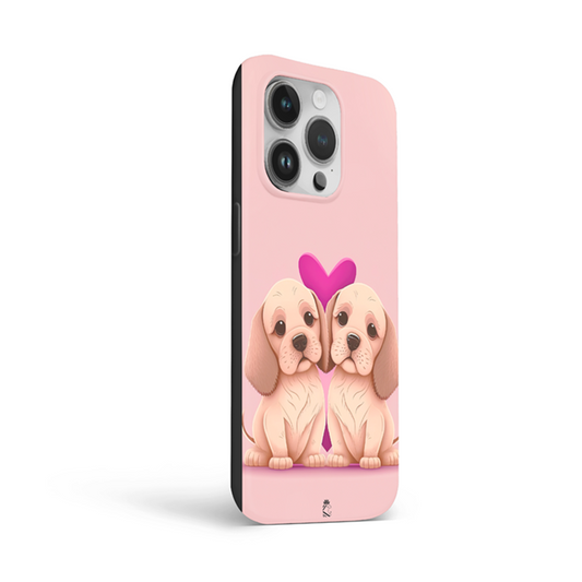 Cute little Pupps Flexible Soft Silicone Case
