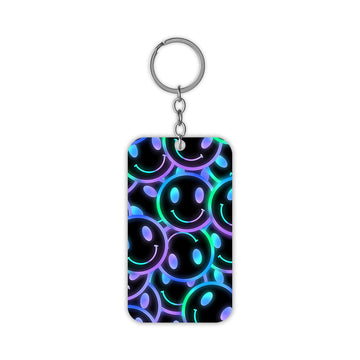 Holographic Smile Keychain