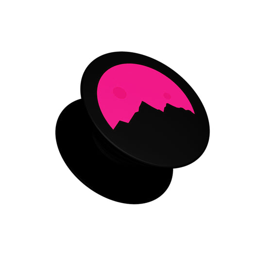 Mountain and Pink Moon night Pop Socket