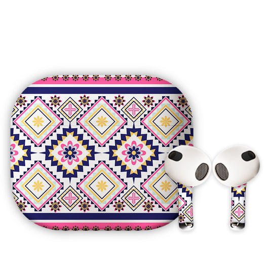 Cool Traditional Motif Earbuds Skin