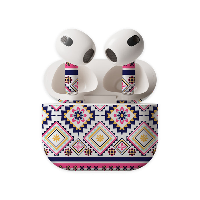 Cool Traditional Motif Earbuds Skin