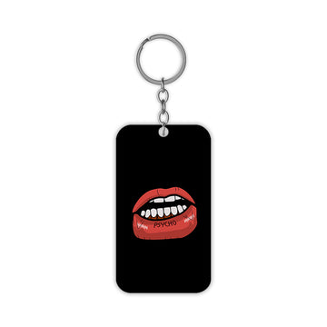 Psycho Lips Keychain