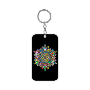 Kolam Rangoli Design Keychain