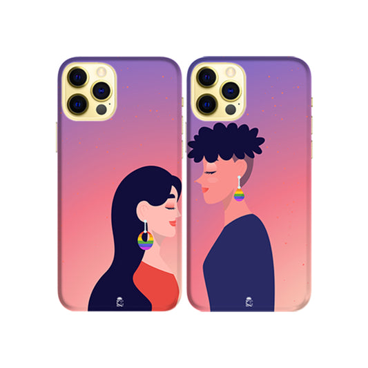 Love is Love Slim Hard Couple Phone Case