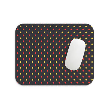 Red and Yellow Dots Mouse Pad