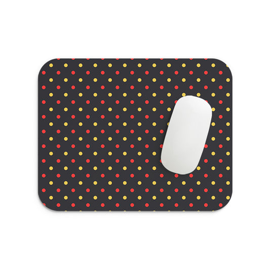 Red and Yellow Dots Mouse Pad