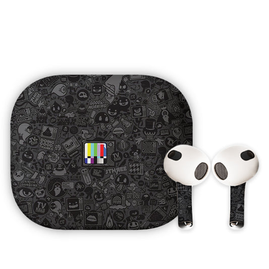 Colourful Television Earbuds Skin