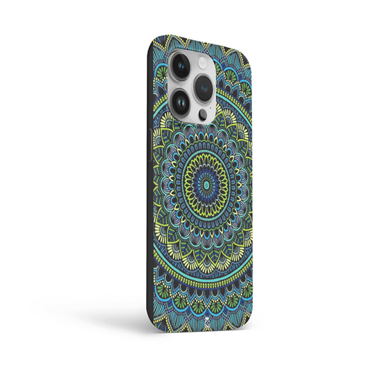 Blue Green Mandala Art Flexible Soft Silicone Case