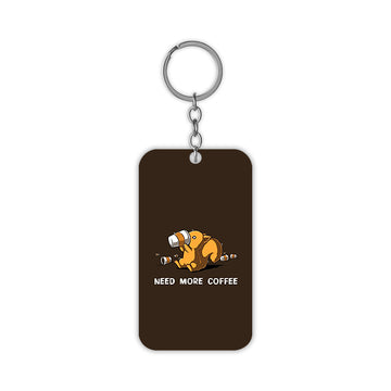 Need More Coffee Keychain
