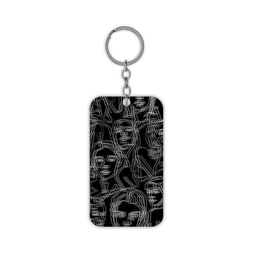 Pop Girl Art Keychain