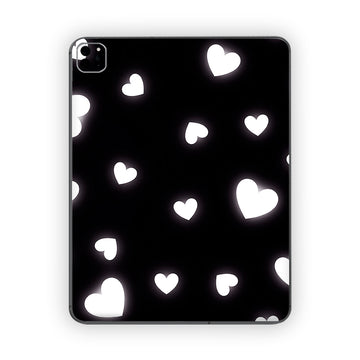 Glowing Hearts Ipad Skin