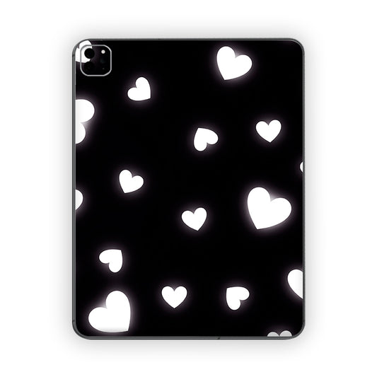 Glowing Hearts Ipad Skin