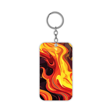 Red Flame Keychain