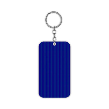 Blue Line Pattern  Keychain