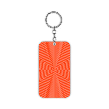 Orange Star Lines Keychain
