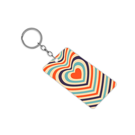 Hearts Pattern Keychain