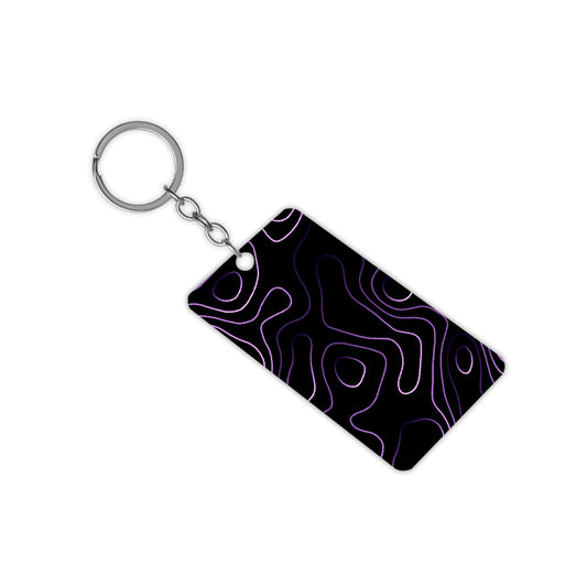 Blue Linear Stripes Keychain