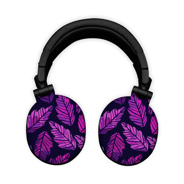 Purple Leaf Headphone Skin