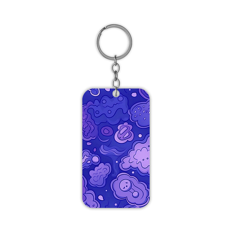 Puffy Clouds Keychain