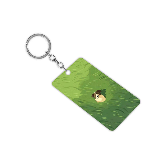Happy Dog Keychain