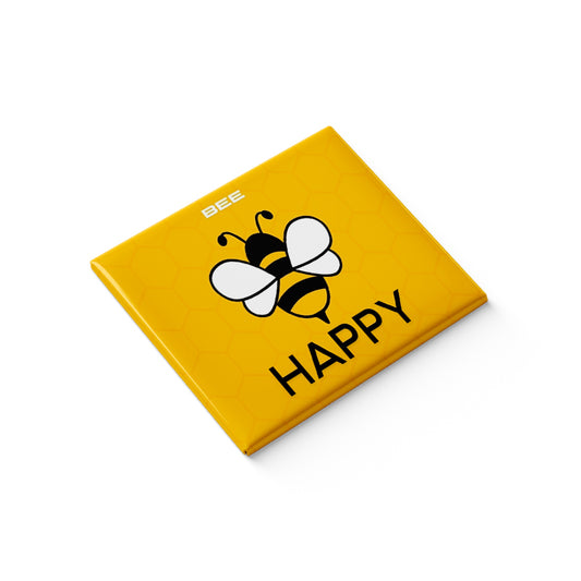 Bee Happy Fridge Magnet