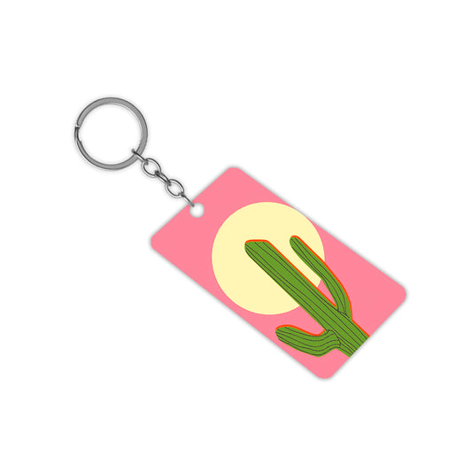 Desert Cactus Keychain