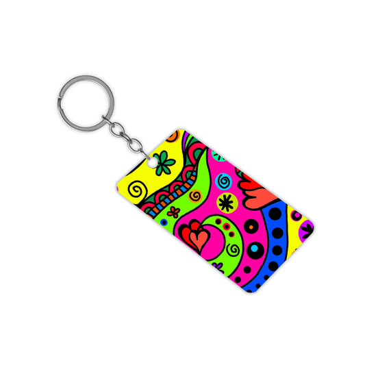 Neon Art Keychain