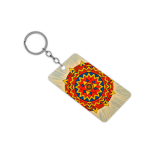 Mandala Chakra Keychain