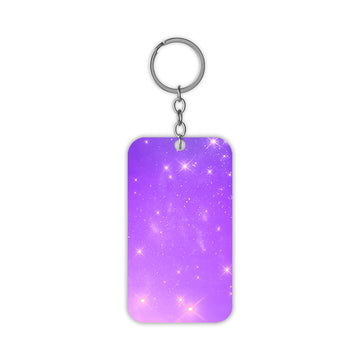 Purple Star Sky Keychain