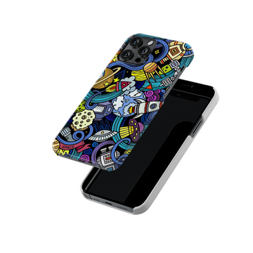 Space Doodle Slim Hard Case