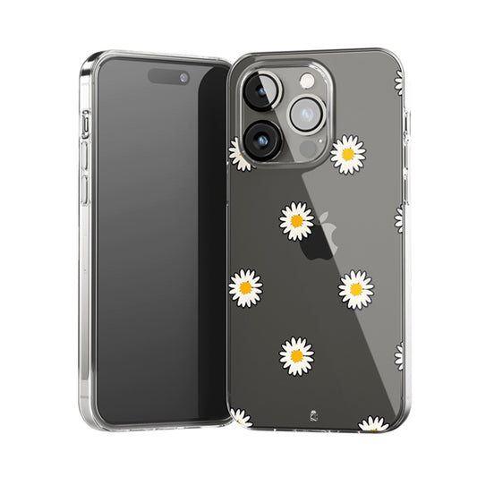 Flower Pattern Clear Silicone Case
