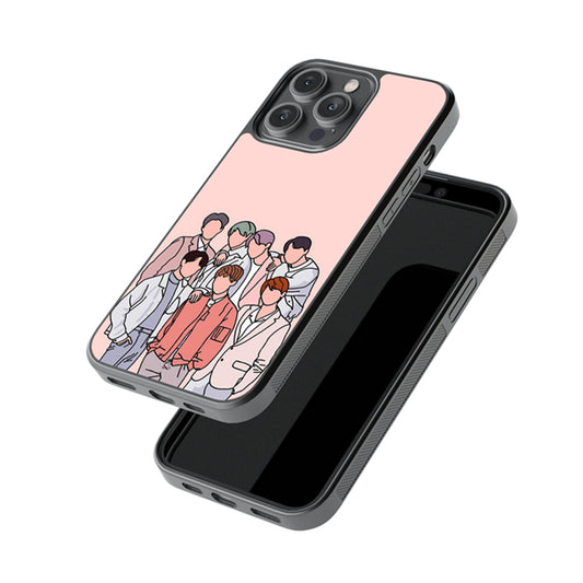 The BTS Crew Glossy Metal Case