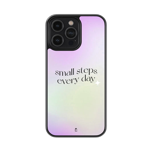 Small Steps Every Day Gradient Glossy Metal Case