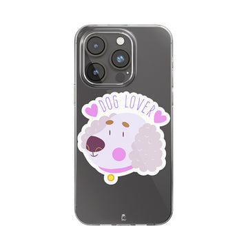 Dog lover Clear Silicone Case