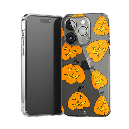 Halloween Pumpkins Clear Silicone Case