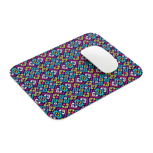 Aesthetic Neons Pattern Mouse Pad