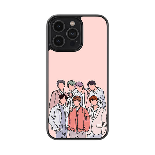 The BTS Crew Glossy Metal Case