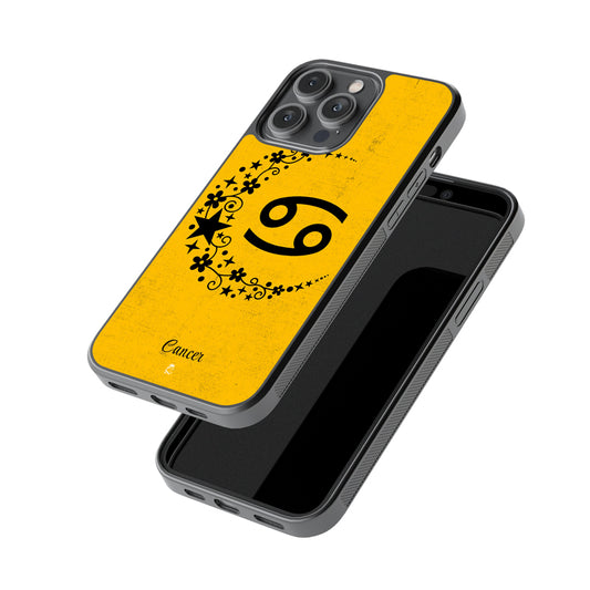 Cancer Zodiac Glossy Metal Case