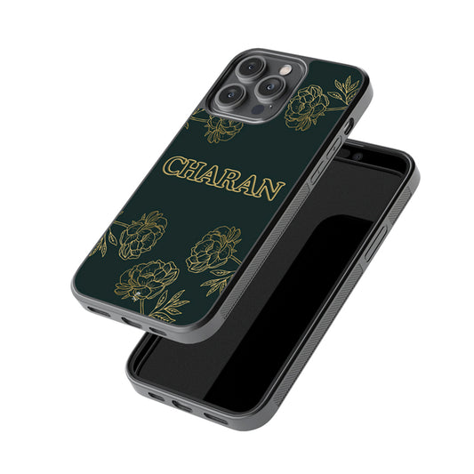 Customise Your Golden Floral Phone Case