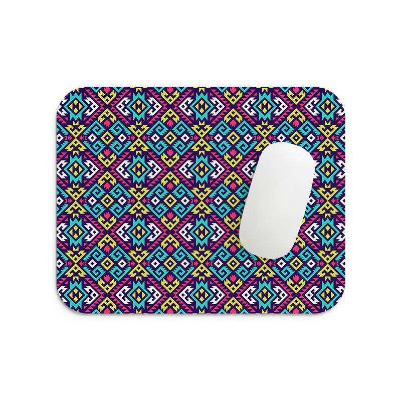 Aesthetic Neons Pattern Mouse Pad